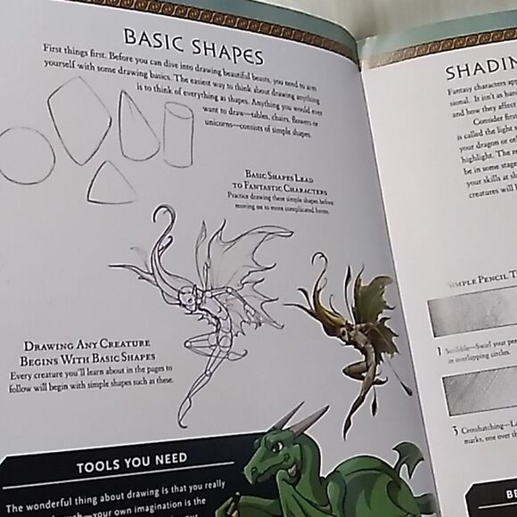 DragonArt Fantasy Characters how to draw fantastic beings guidebook paperback - Picture 7 of 16